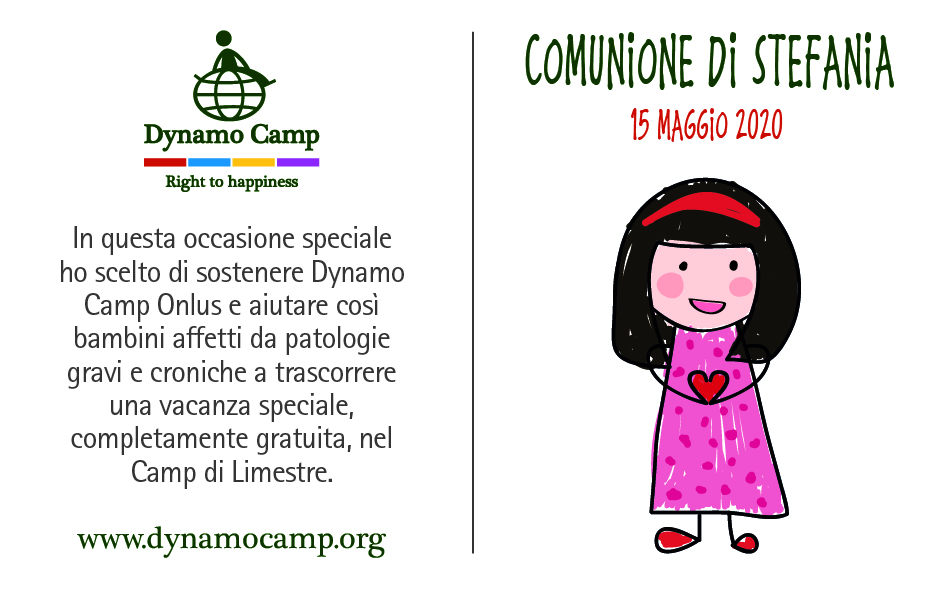 Biglietto Comunione - Regali Solidali Dynamo Camp